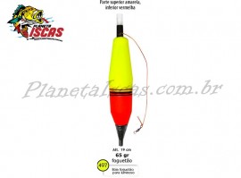 Bia Torpedo Baro Charuto N497 Para Luz Qumica - 19cm 65g Amarela/Vermelha