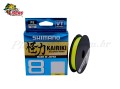 Linha Shimano Kairiki 8X Amarela Multifilamento 0,28mm com 150 Metros