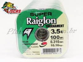 Linha Super Raiglon Verde Monofilamento 0,31 mm com 100 Metros