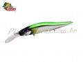 Isca Yara Mquina 98 + 1 - 9,8cm 10,5g Cor 86 Cromada Dorso Verde