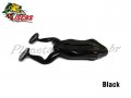 Isca Monster 3X Paddle Frog 9,5cm Cor Black (Embalagem c/ 04 Peas)
