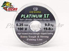 Linha Ottoni Platinum XT 0,25mm Carretel com 100 Mt