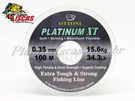 Linha Ottoni Platinum XT 0,35mm Carretel com 100 Mt