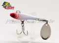 Isca MD Jigs Spinner Black Hawk - 3,5cm 14g Cor Branco/Cabea Vermelha