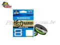 Linha Shimano Kairiki 8X Verde Multifilamento 0,28mm com 150 Metros