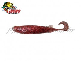 Isca Monster 3X E-Shad 9cm Cor Ultra Red (Emb.c/ 05 Peas)