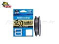 Linha Shimano Kairiki 8X Cinza Multifilamento 0,35mm com 150 Metros