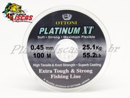 Linha Ottoni Platinum XT 0,45mm Carretel com 100 Mt