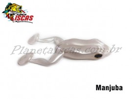Isca Monster 3X Paddle Frog 9,5cm Cor Manjuba (Embalagem c/ 02 Peas)