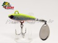 Isca MD Jigs Spinner Black Hawk - 3,5cm 14g Cor Prata/Verde Limo